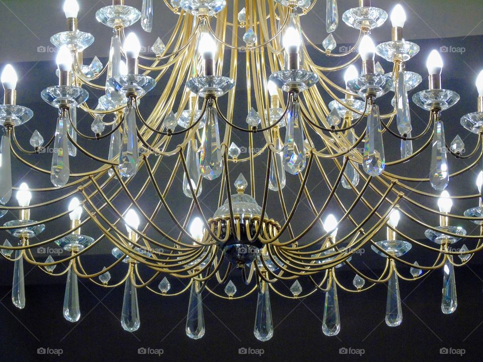 glass chandelier