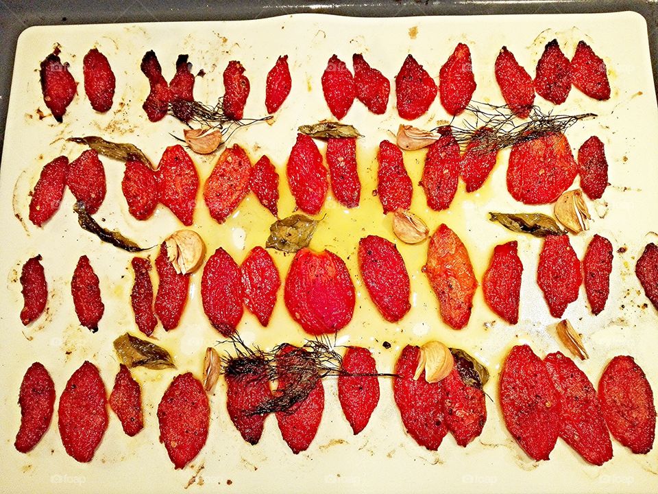 Tomato confit. After been cooked.