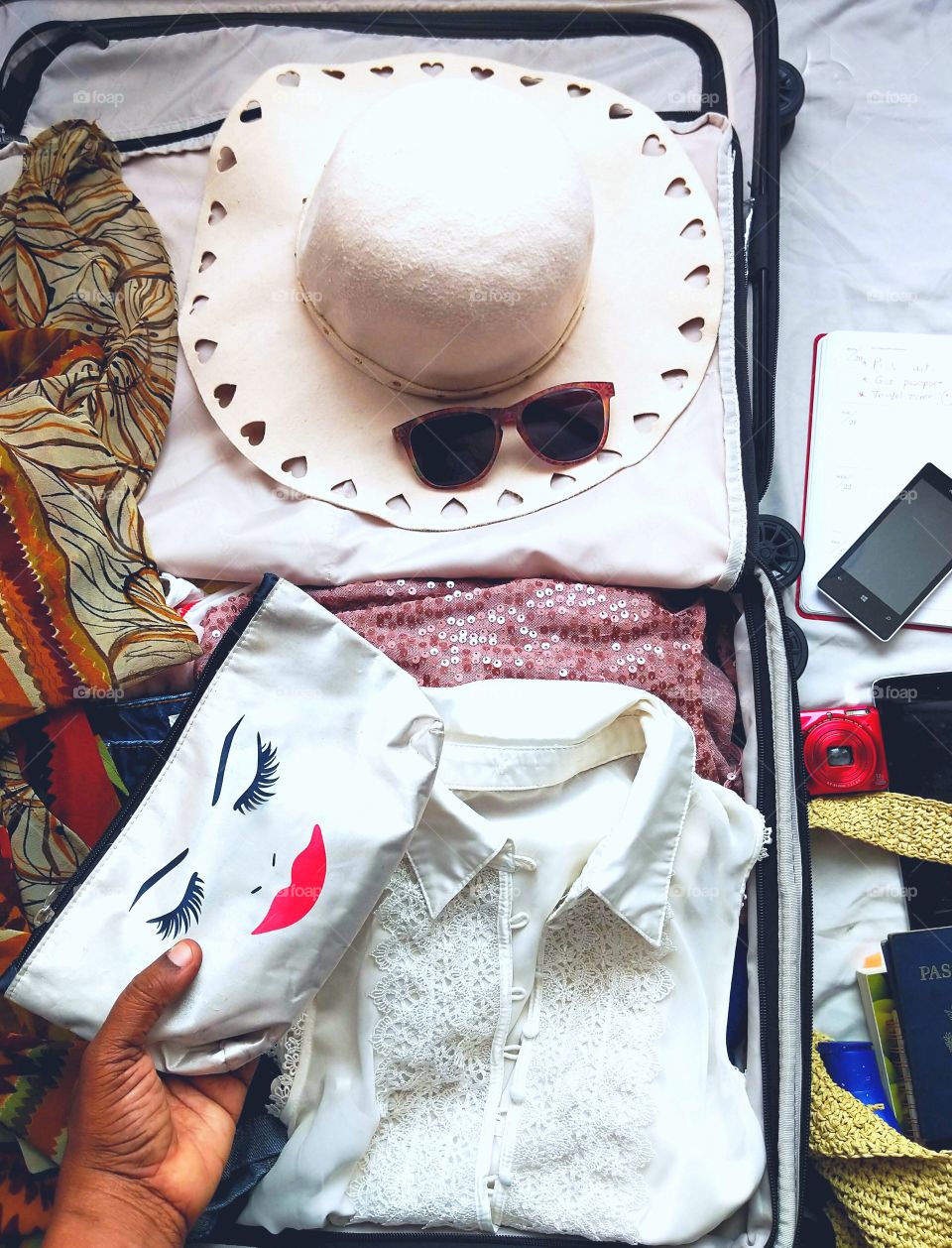 Suitcase for holiday