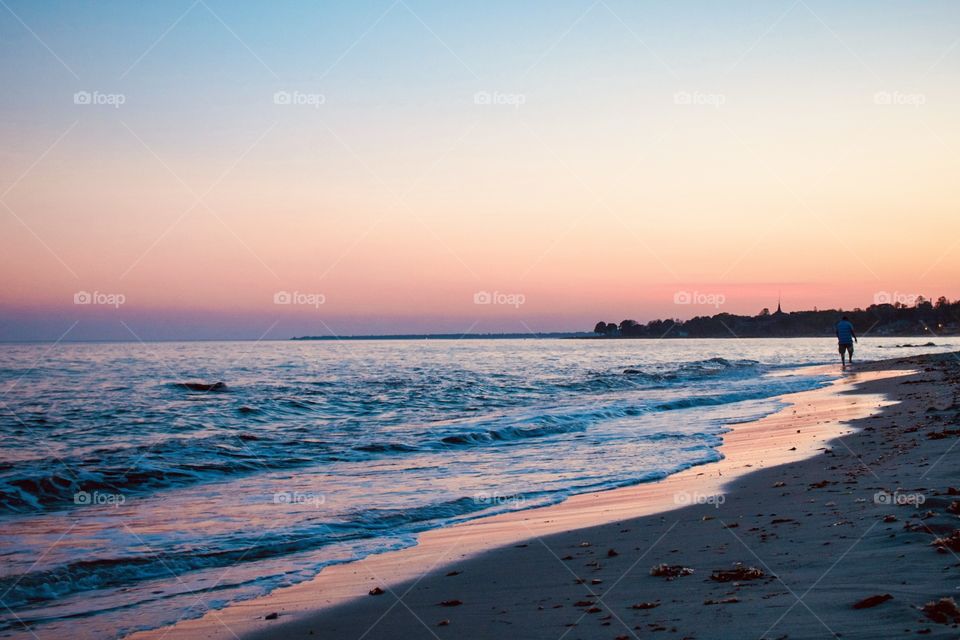 Sunset on the beach