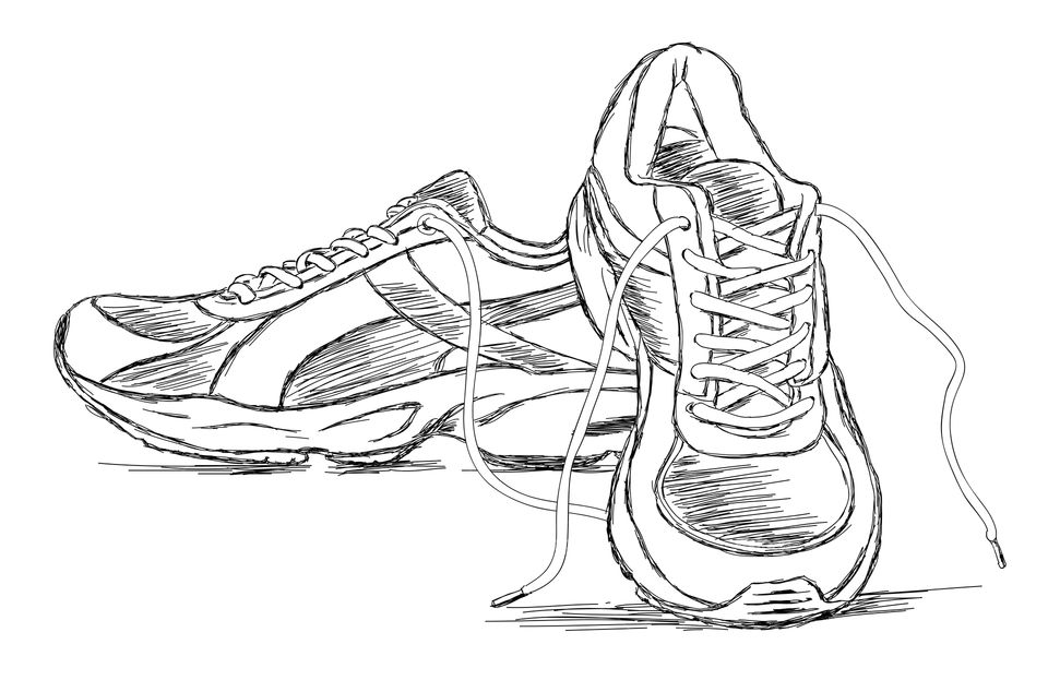 Sports shoes sneaker illustration