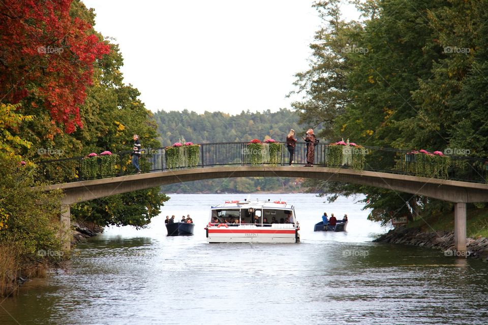 September day at the Canal in Stockholm, Sweden