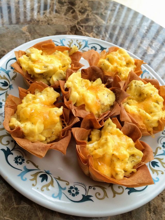 Phyllo egg cups 
