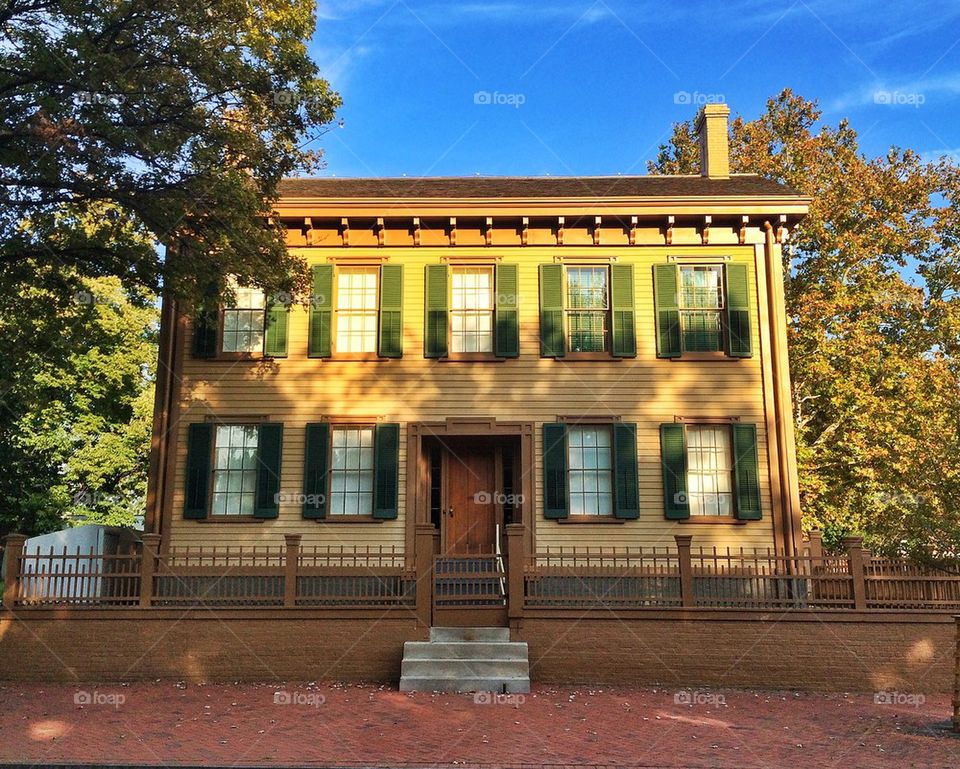 Lincoln home. 