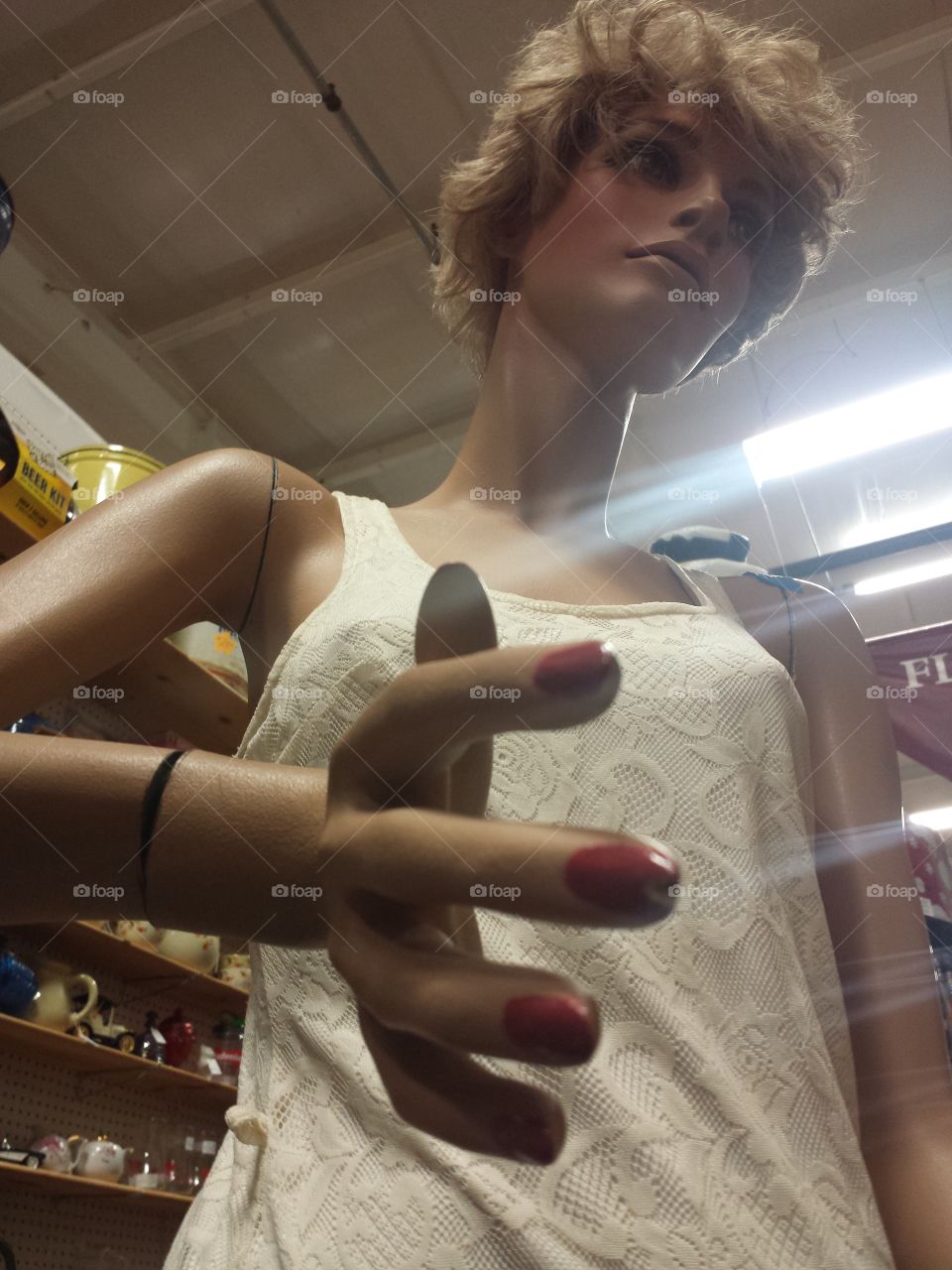 scary vintage mannequin