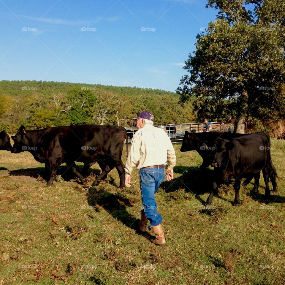 Ranch Owner. My grandpa the rancher.