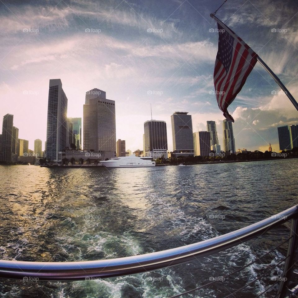 Miami boat view