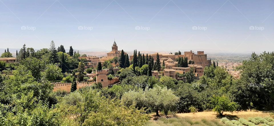 paisaje monumento Alhambra