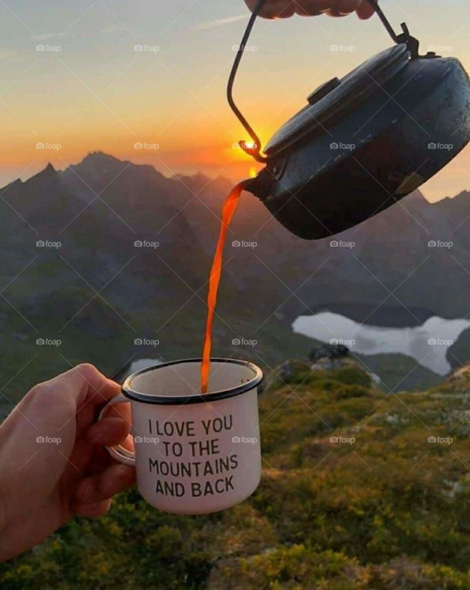 Evening tea with sunshine 