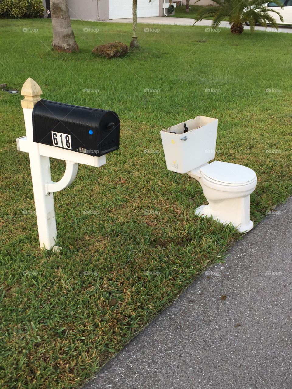 Toilet By Mailbox 