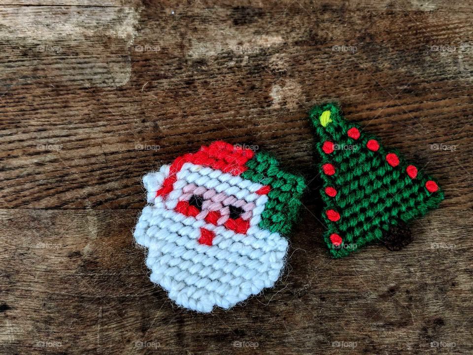 Santa and Christmas tree craft