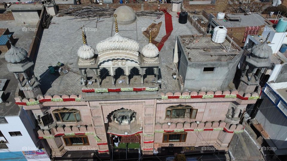 Guru Ravidas temple drone view