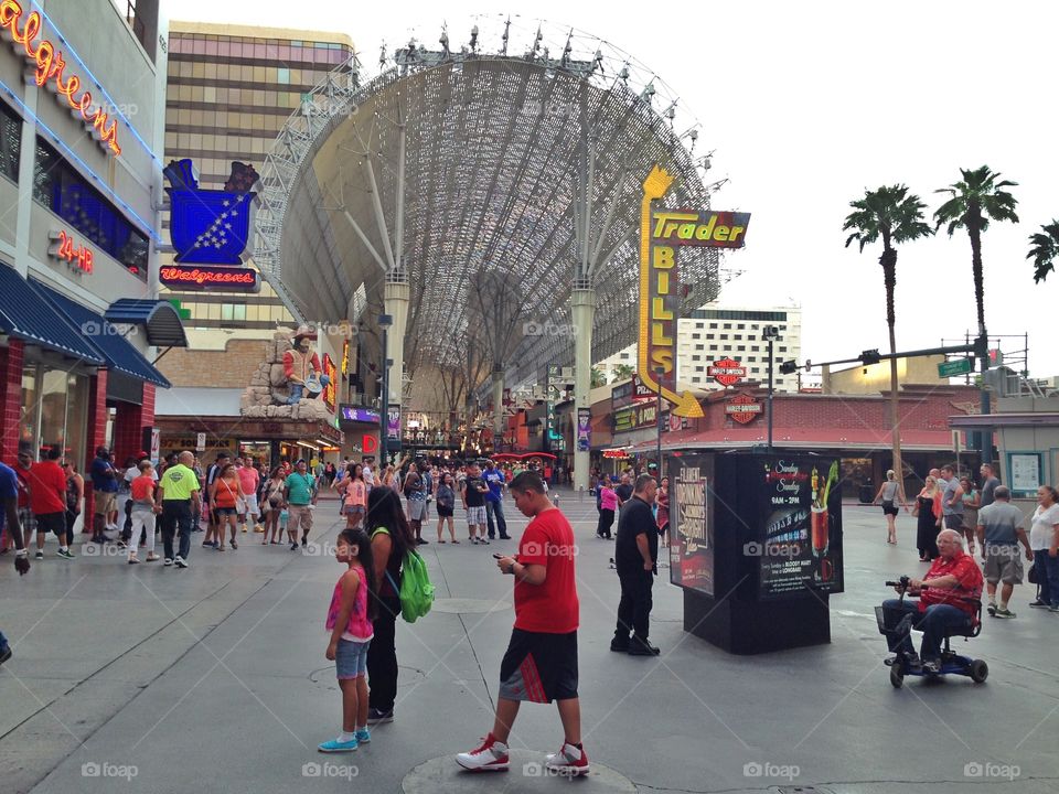 The fremont street, Las vegas, nevada