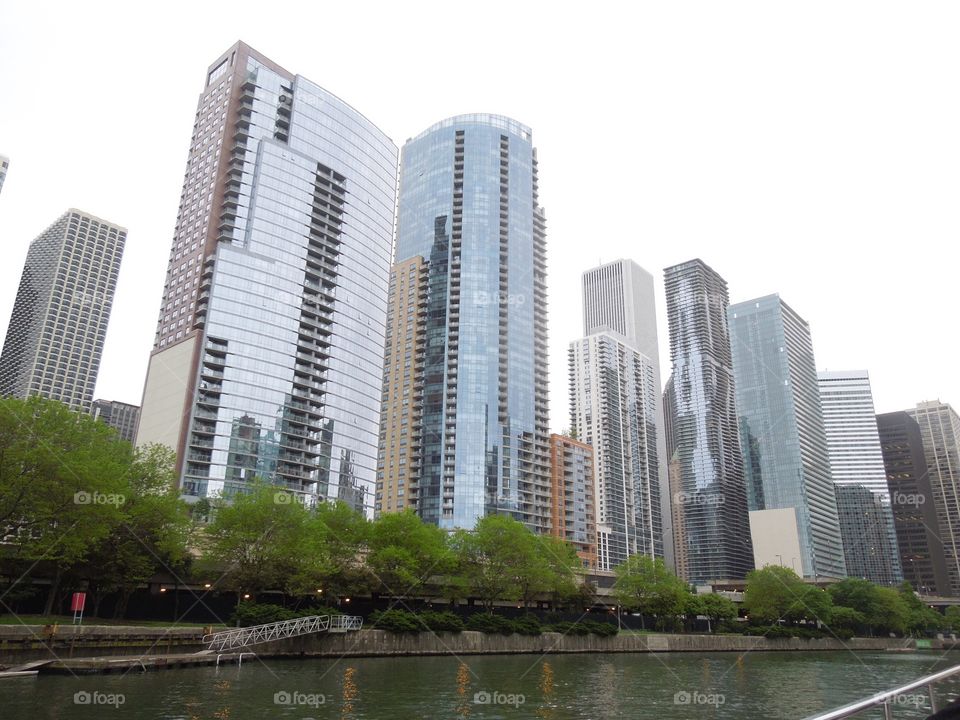 Chicago sky scrapers. 