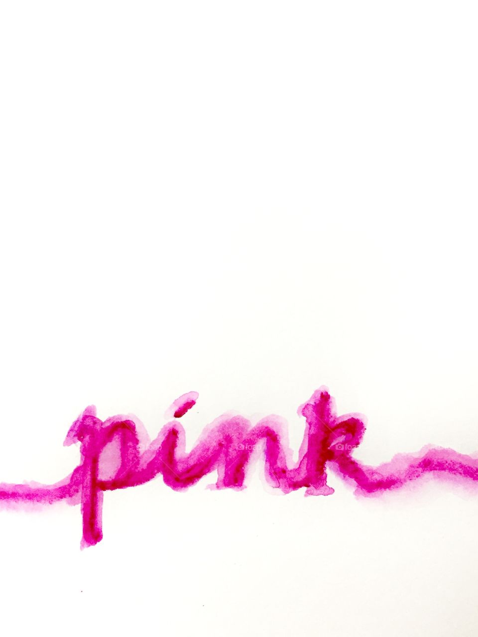 Pink text again white background