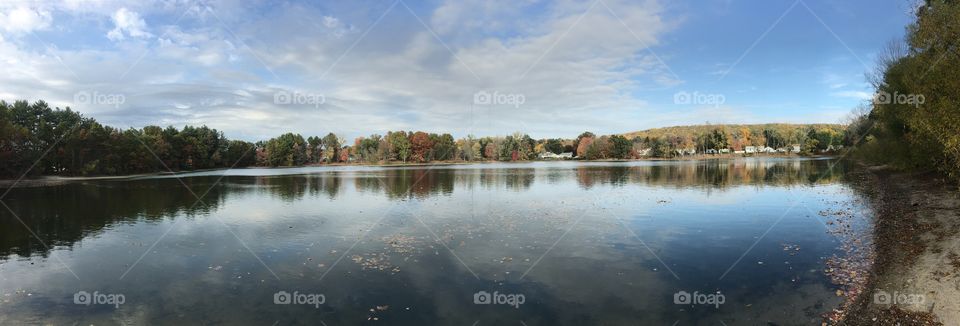 Panoramic at Paderewski Park this fall while fishing. 