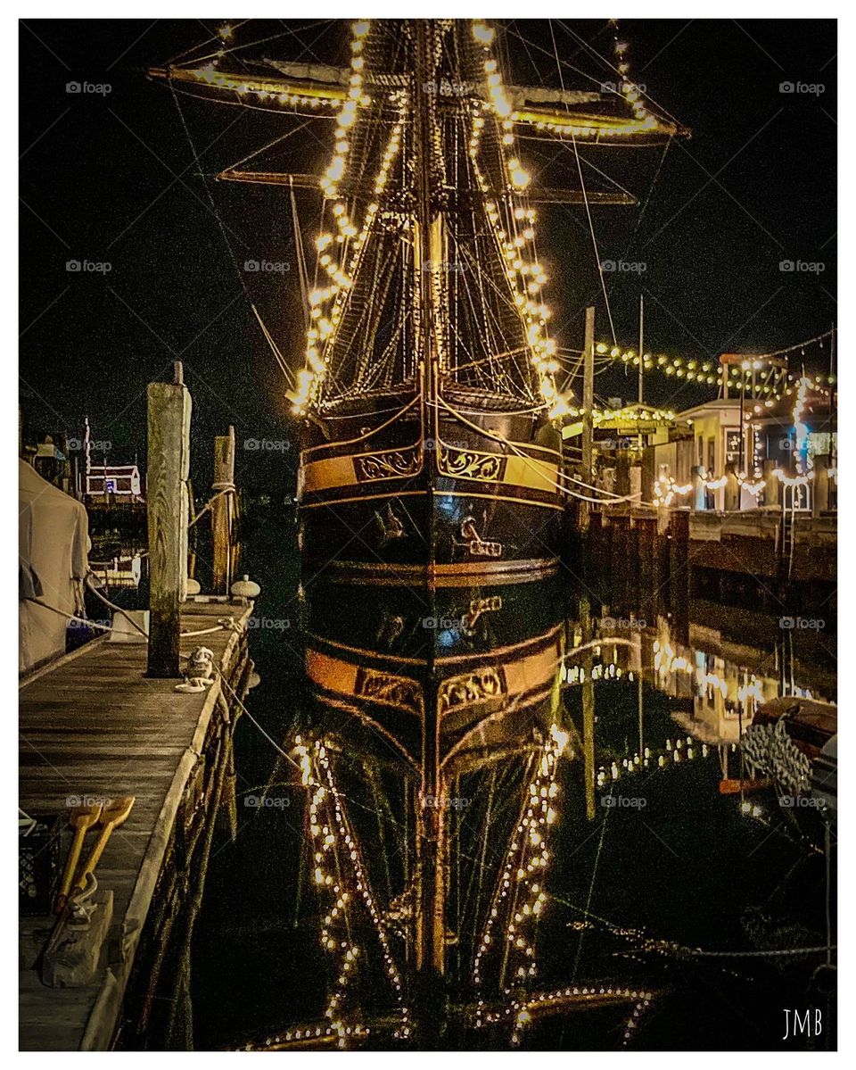 Tall Ships at Night, December 2021