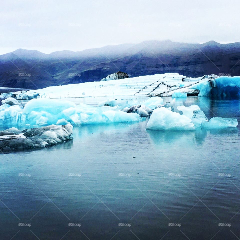 Glacier lake in Iceland 