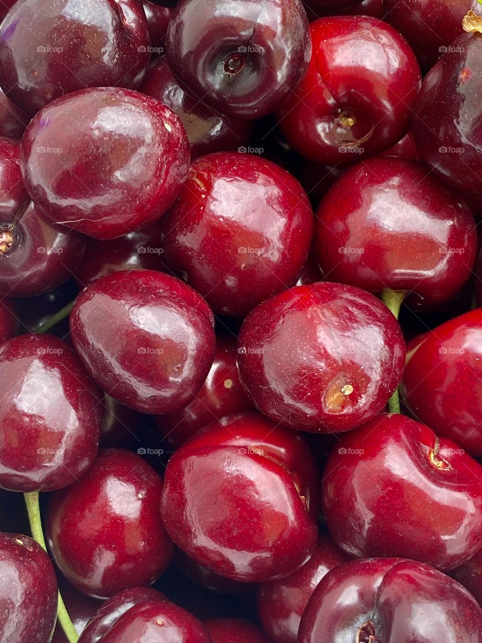 A bowl of cherries picked from an orchard