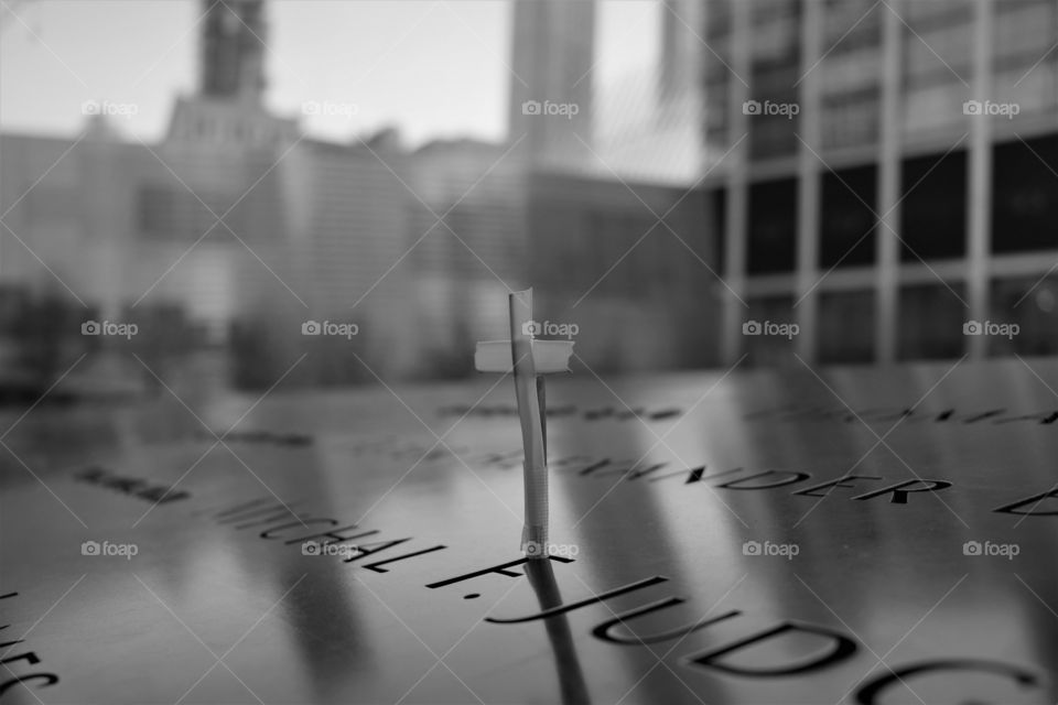 911 Memorial, cross