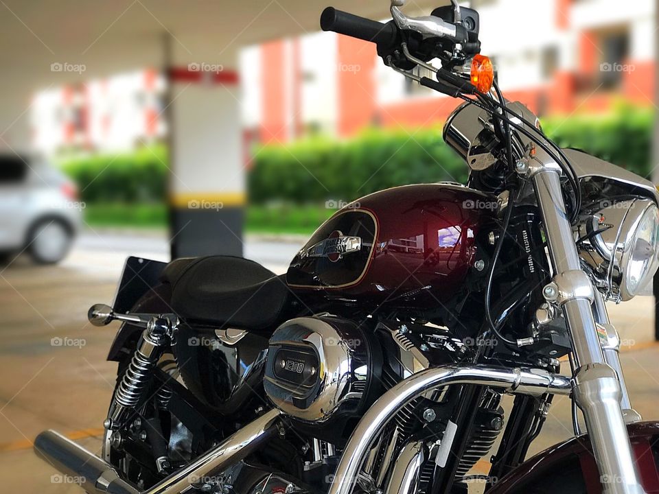 Motorcycle Harley-Davidson 1200 sequential Port Injection Black