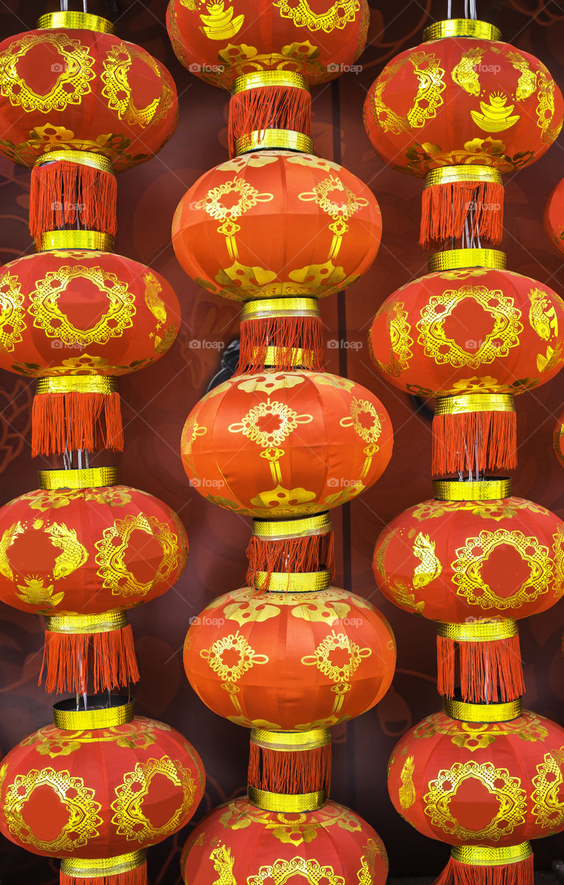 Red Chinese paper lanterns