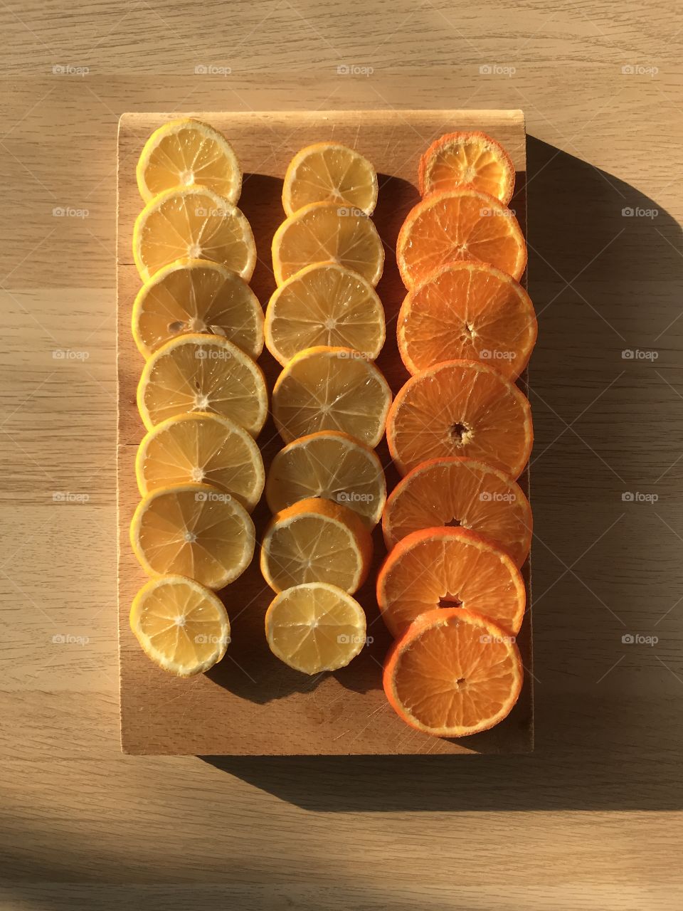 Orange and lemon