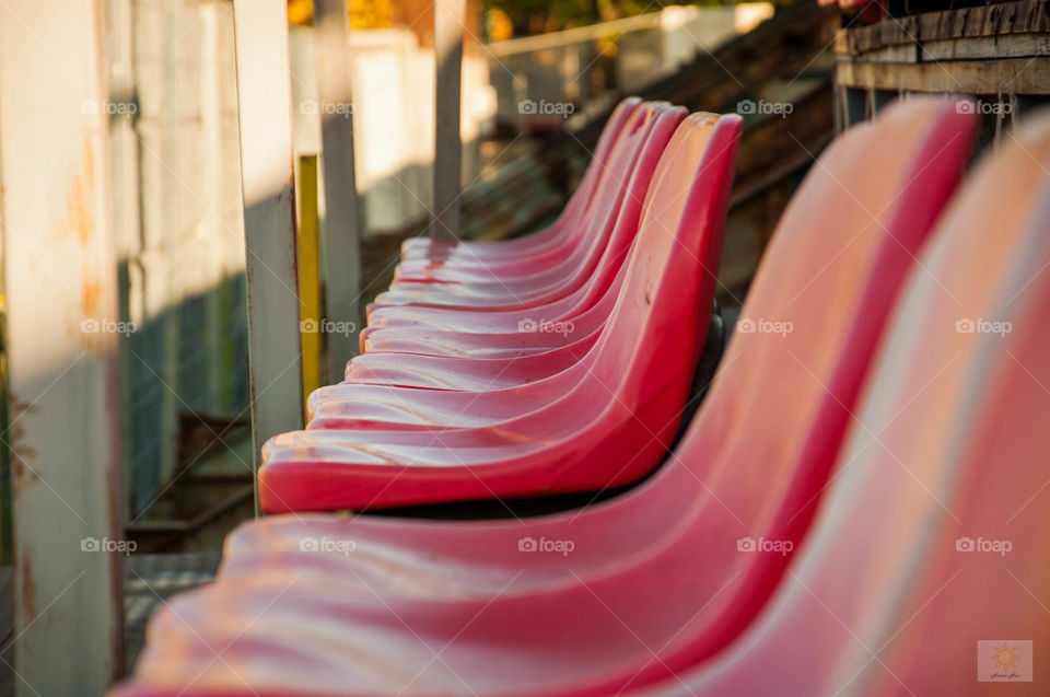 Red chairs