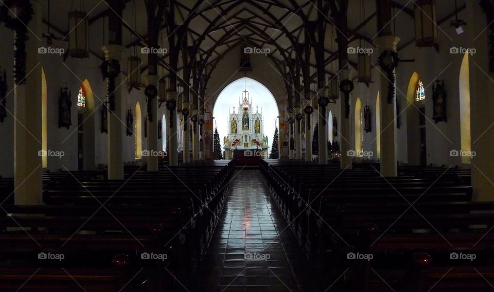 Catholuc church in gothic style