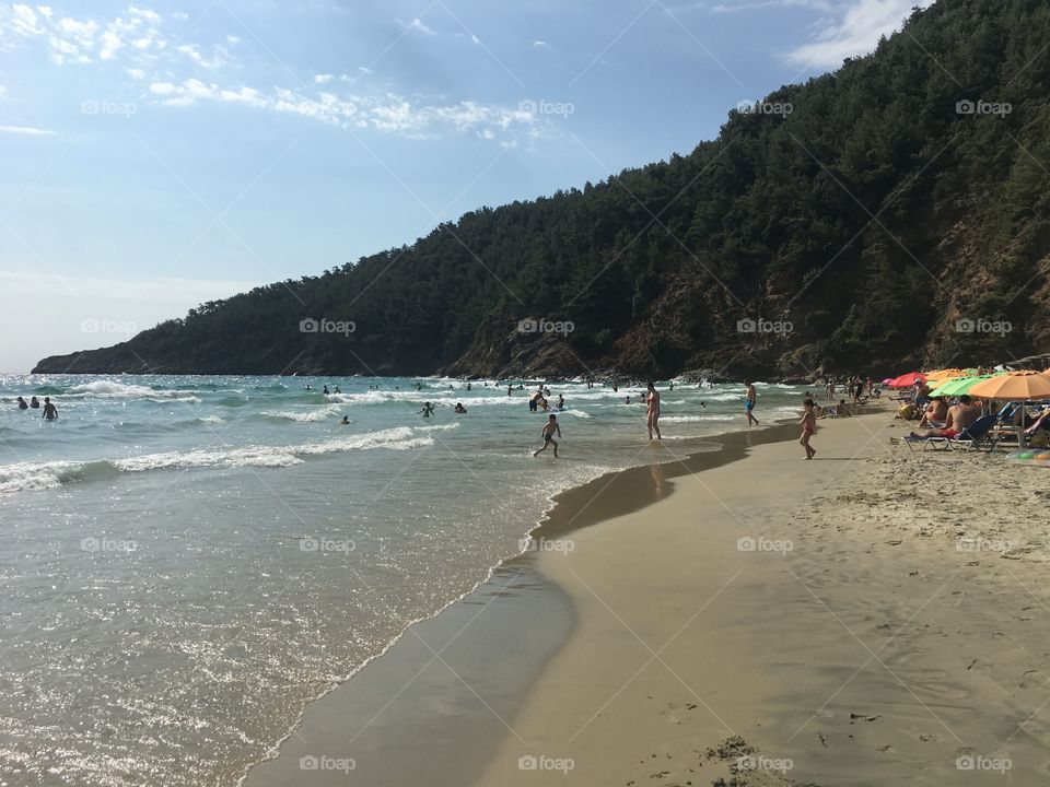 Paradise  beach on Thassos island 