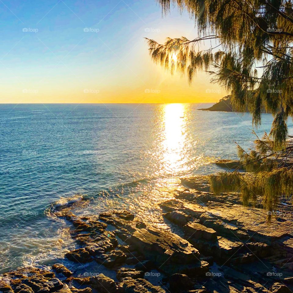 Dawn at boiling point noosa Australia 