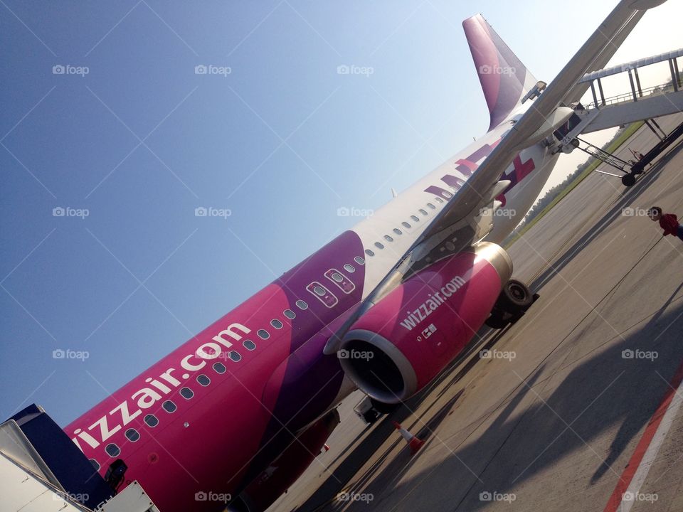 Wizzair plane 