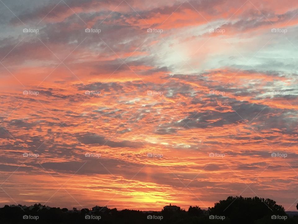 Beauty of sky at sunset