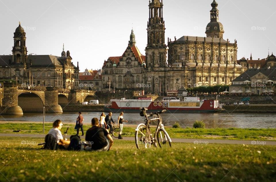 Dresden at dusk