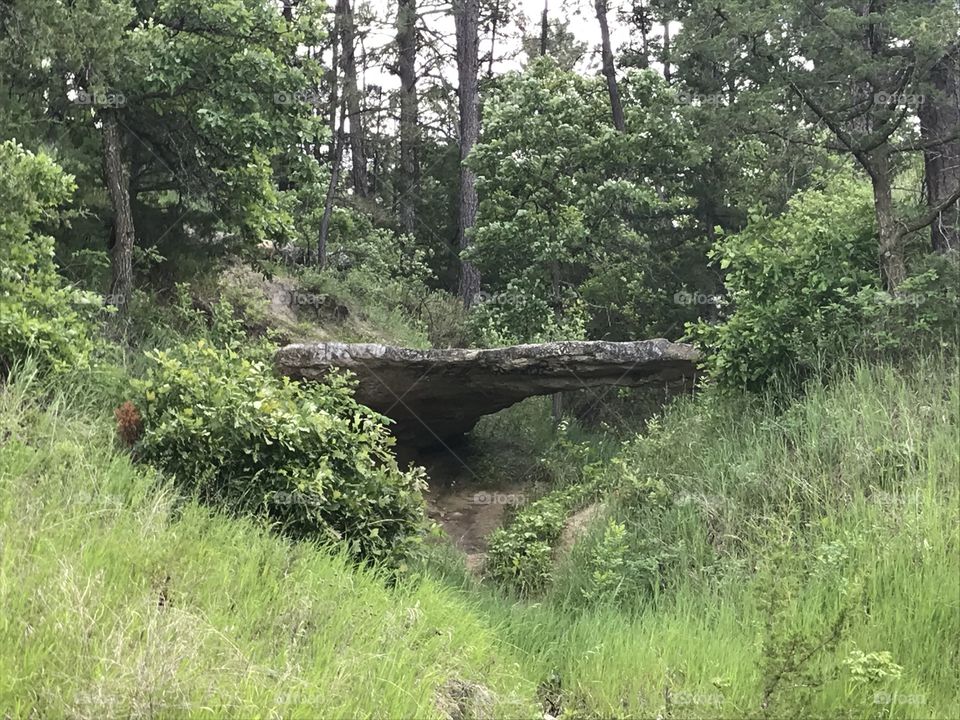 The “Natural Bridge” on the Rosebud Reservation Located in the Crazy Horse Canyon or Grass Mountain community 