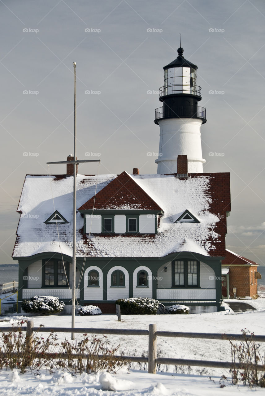 Snowy Lighthouse