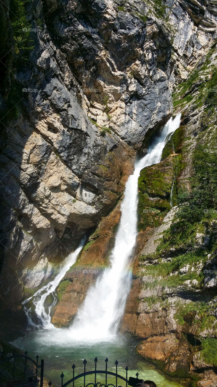 Savica falls. nature in slovenia