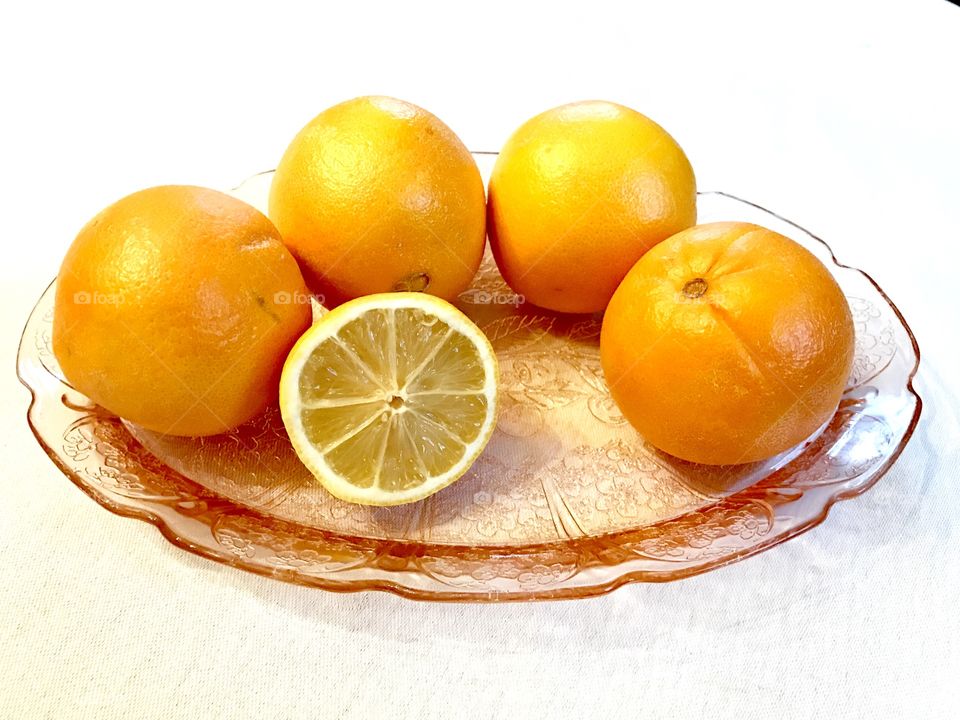 Orange and Lemon Still Life