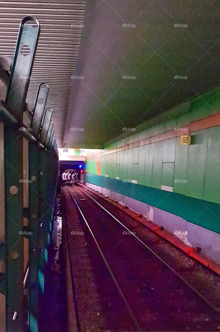 Subway tunnel.