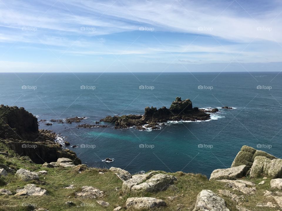 A view at Land's End, England. 