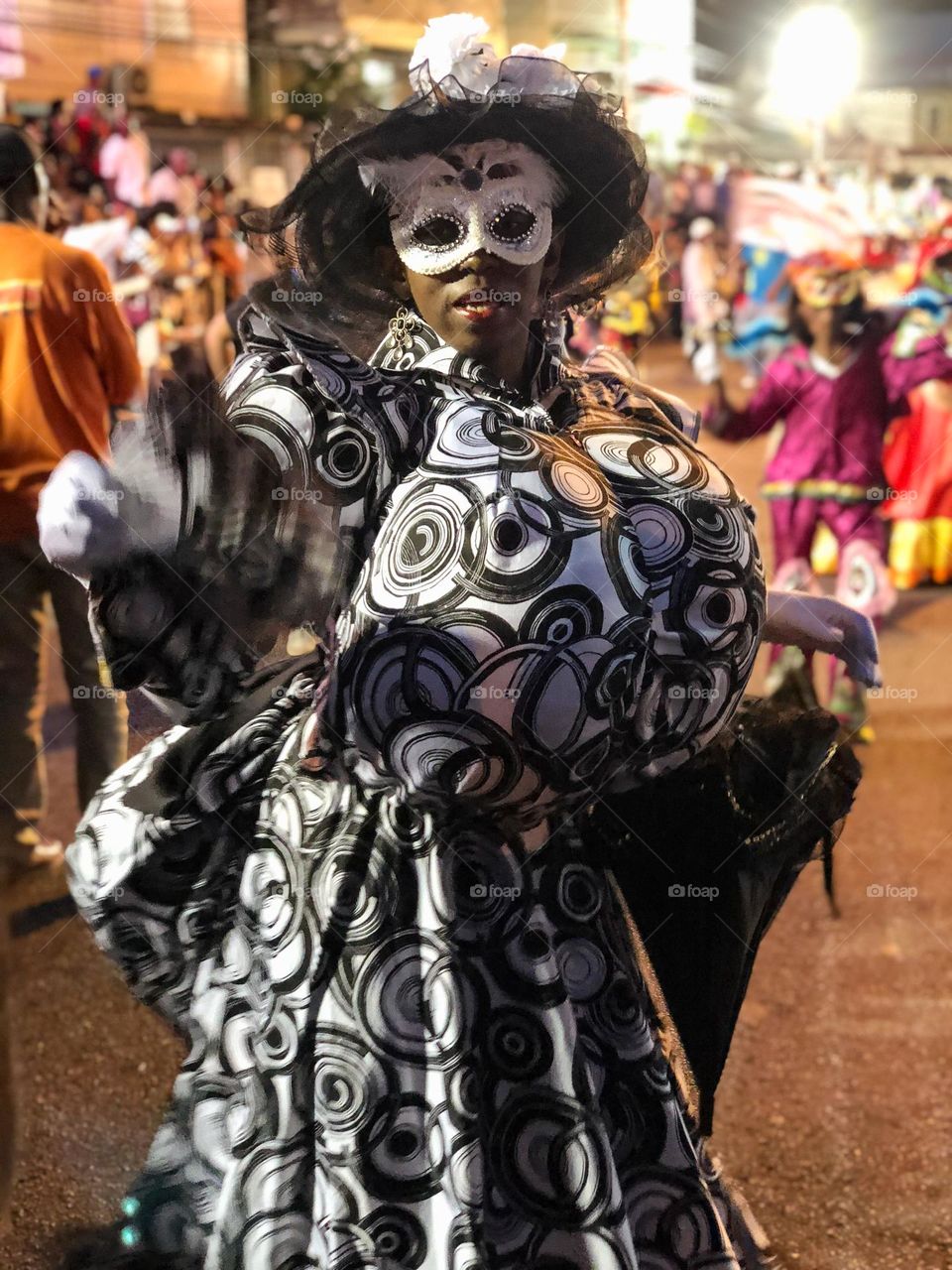 Masquerade woman in mask 