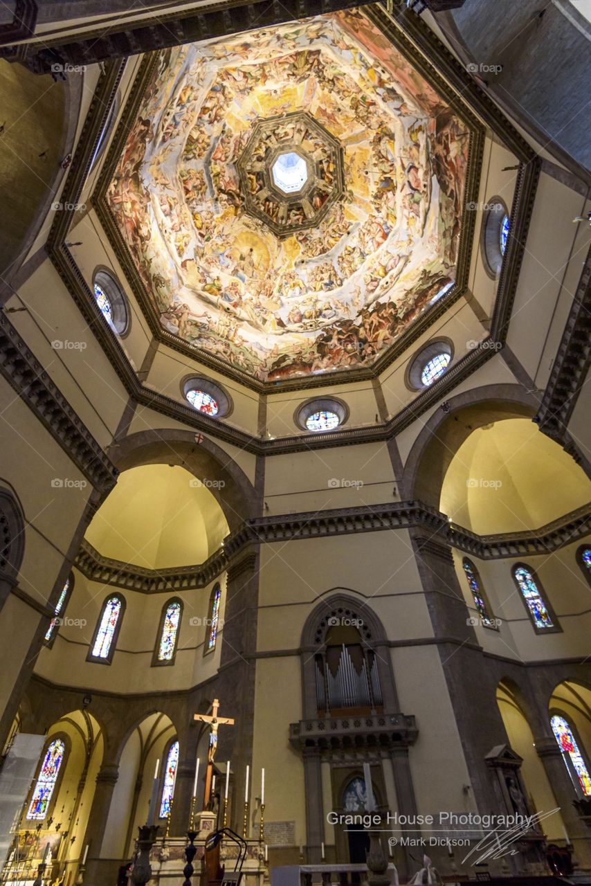 Church, Inside, Ceiling, Indoors, Interior