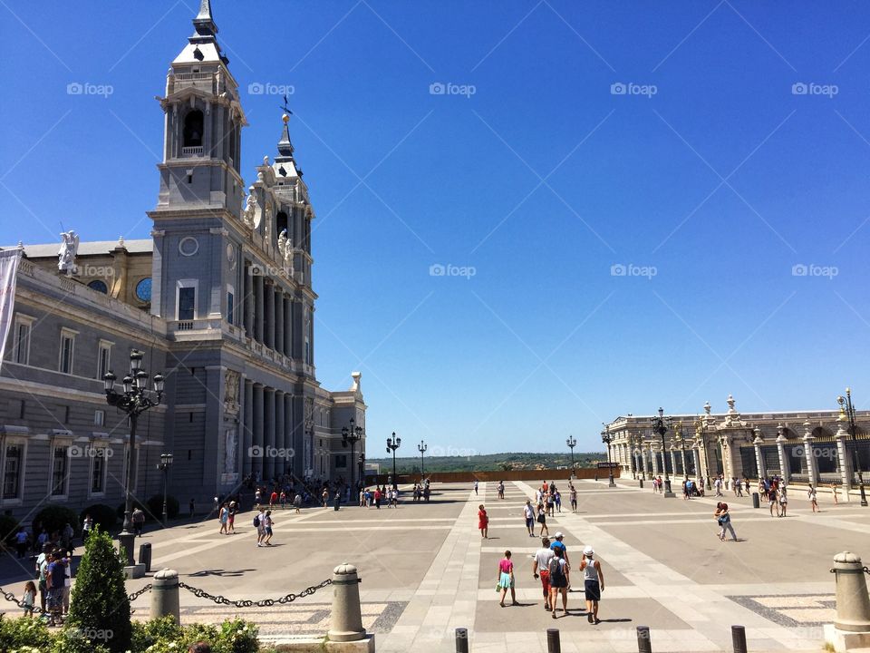 By the castle in Madrid 