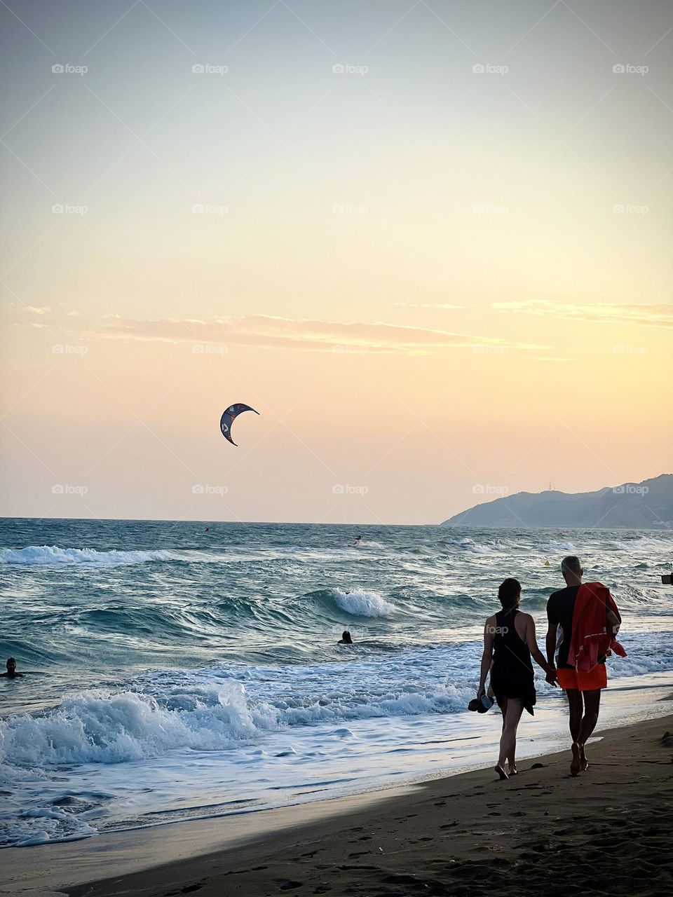 Couple by the ocean