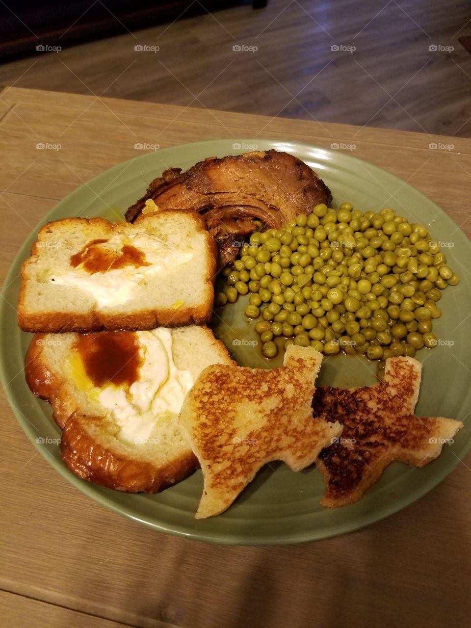 Texas shaped toast