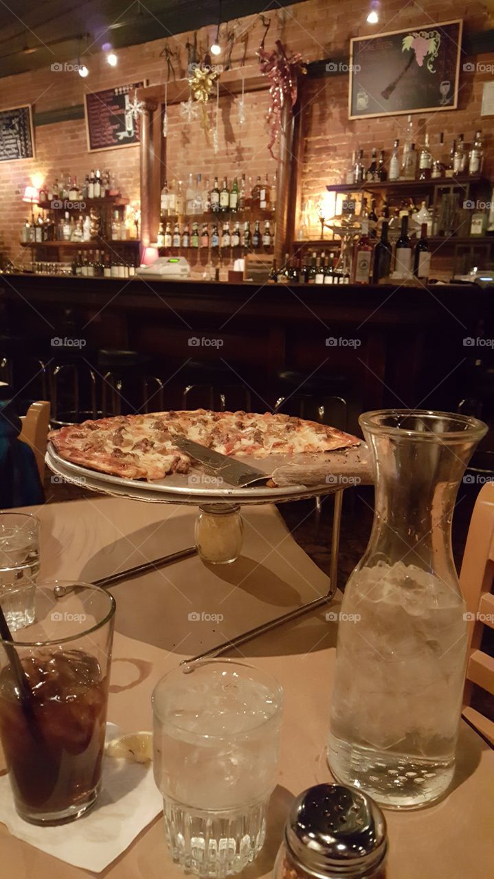 Brick oven pizza