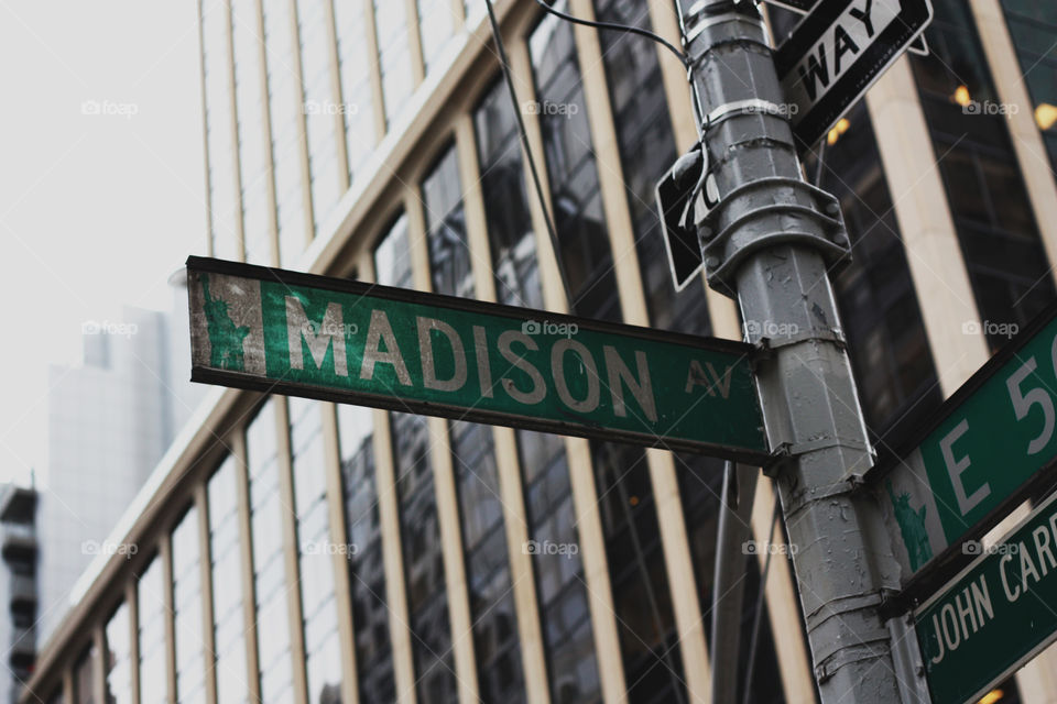 Madison Avenue in New York City