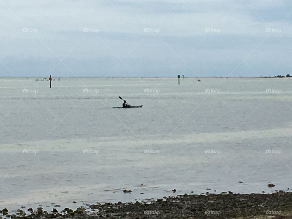 Kayaking in the Gulf of Mexico 