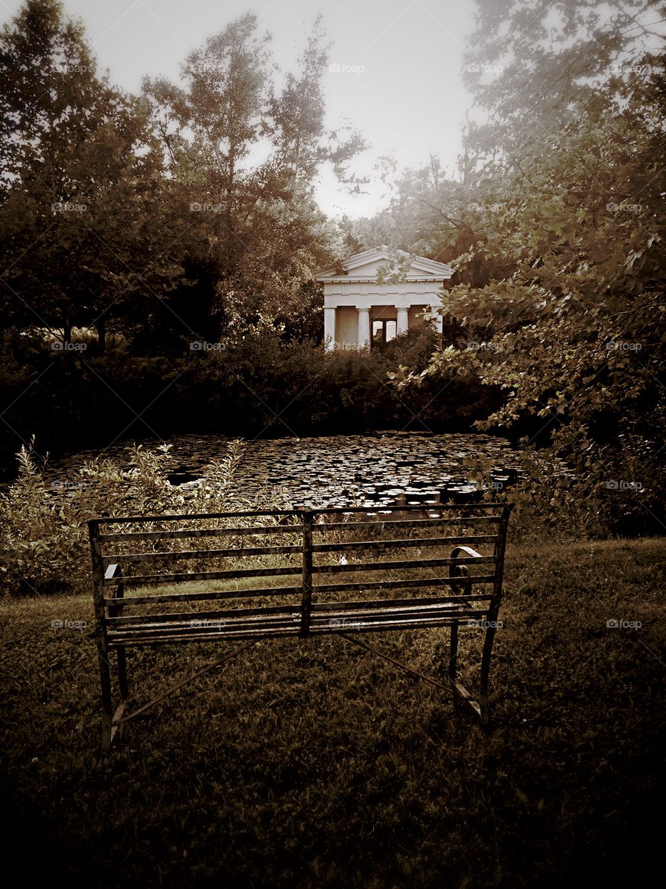 Empty seat in park