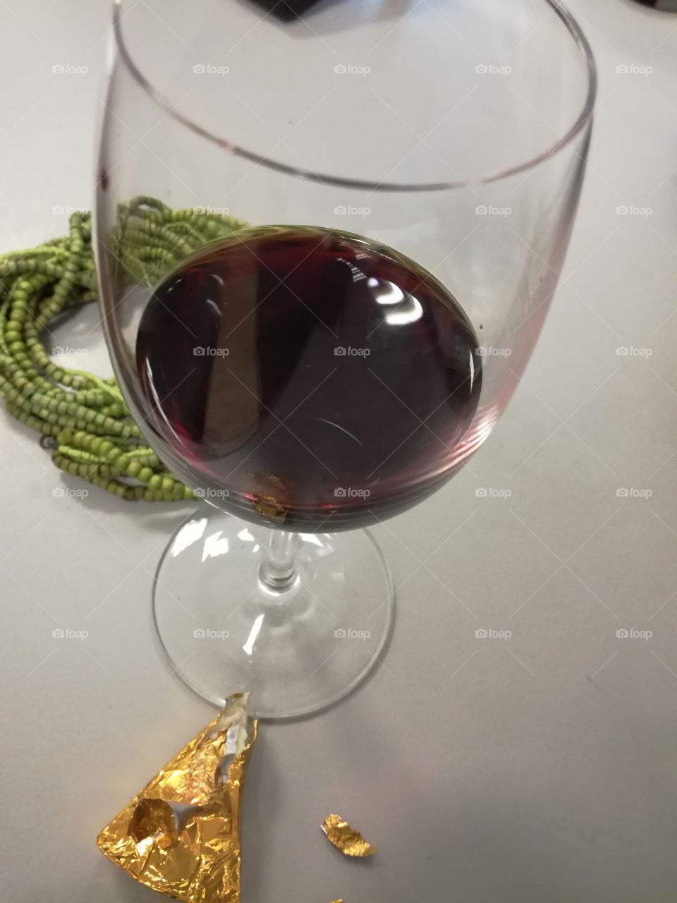 Glass with red wine 11